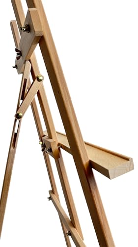 Bastelzone XXL Staffelei aus Buchenholz, 170 cm, verstellbar für Leinwände bis 100 cm