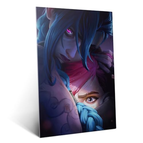 Metallposter von Arcane aus League of Legends für die Wanddekoration in 32x45cm