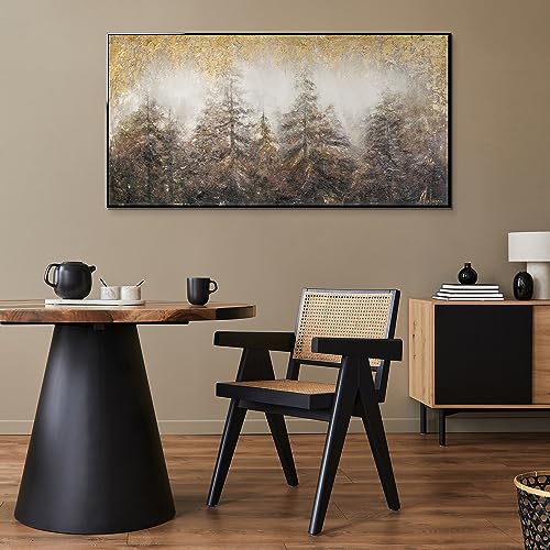 YS Art Abstrakt Acryl Gemälde auf Leinwand 100x50 cm mit Rahmen