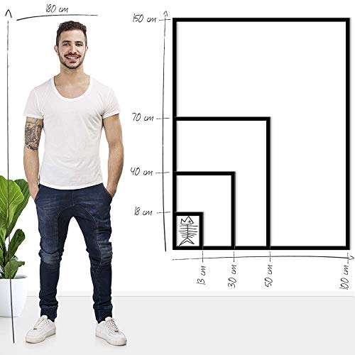 Bildershop-24 Schattenfugenrahmen Lemgo für Keilrahmenbilder und Leinwände 40x40cm Schwarz Matt