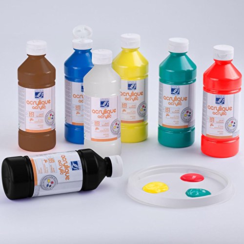 Lefranc & Bourgeois "Value Serie" Kinder - Acrylfarben, 500ml Tube - Schwarz