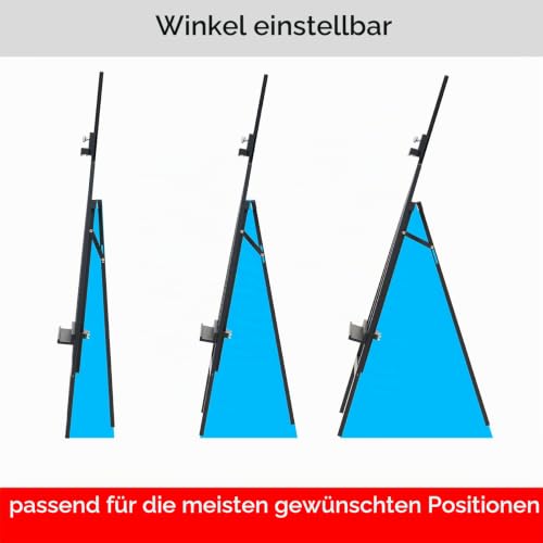 MEEDEN große Staffelei aus Holz, schwarz, verstellbar von 145 bis 193 cm