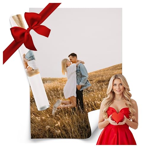 Muralo – Personalisiertes Fotoposter 50 x 70 cm mit eigenem Bild – Individueller Posterdruck als Fotogeschenk für Männer & Frauen zu Geburtstag oder Weihnachten