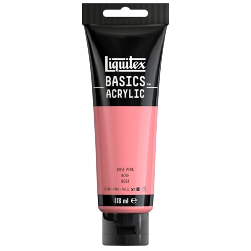 Liquitex 8870078 Basics Acrylfarbe Pink – 118ml Tube, lichtecht, mittlere Viskosität, seidenglänzend, monopigmentiert, Archivqualität
