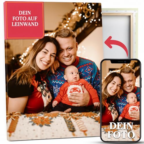 GiveSmiles Foto auf Leinwand personalisiert – Wandbild drucken in 30x20cm