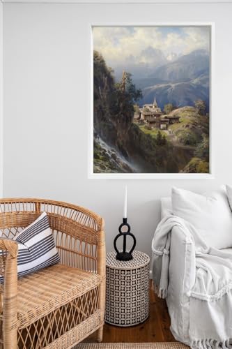rahmengalerie24 Schattenfugenrahmen 80x100 cm weiß für Leinwand Bilderrahmen Keilrahmen für Leinwände aus Holz MDF