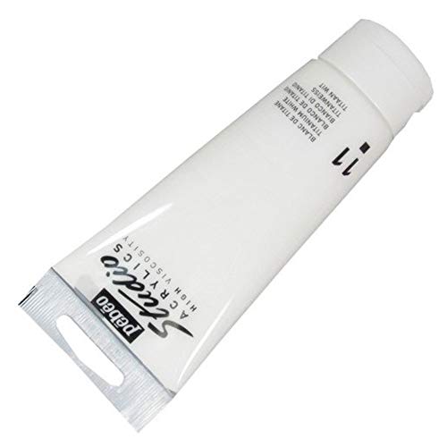 Pébéo Studio Acrylics Acrylfarbe Titanweiß, deckend, 100 ml