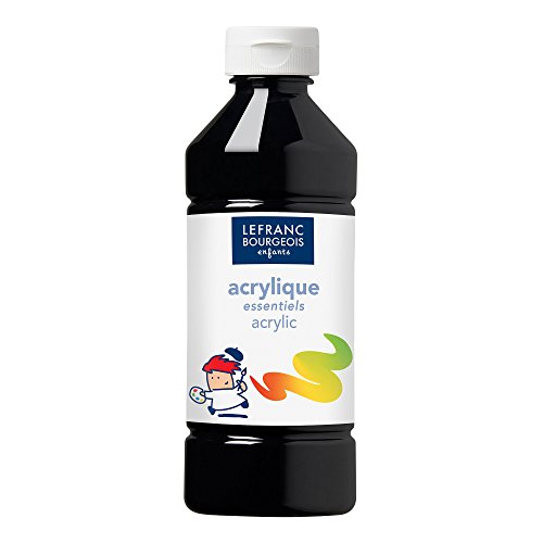 Lefranc & Bourgeois "Value Serie" Kinder - Acrylfarben, 500ml Tube - Schwarz