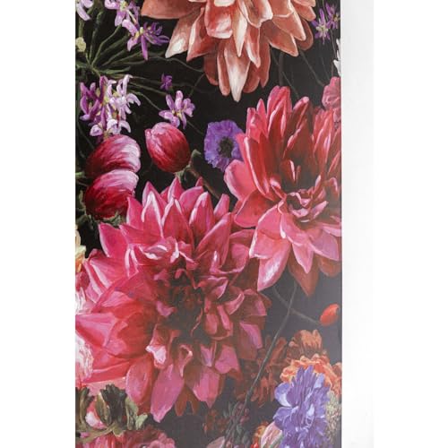 Kare Design Bild Touched Flower Bouquet, Pink, Baumwollleinwand, Massivholz Rahmen, handgemalte Details mit Acrylfarbe, Flowerprint, Abstrakt, Modern, Wohnzimmer, Schlafzimmer, Flur, 200x140x3,5cm