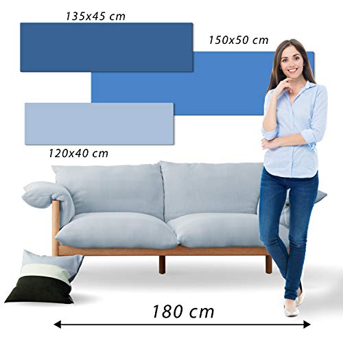 murando - Leinwand Bilder Abstrakt 150x50 cm Vlies Leinwandbild 1 tlg Kunstdruck modern Wandbilder XXL Wohnzimmer Wanddekoration Leinwandbilder Wand Bild Panoramabild bunte Farben Textur wie gemalt