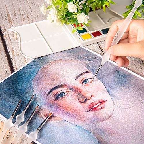 WLOT Detailing Pinsel Pinselset Malen Set Miniatur Professionelle Ideal für Acryl, Aquarell, Miniatur, Modell, Nagel Gesichtsbemalung Malpinsel