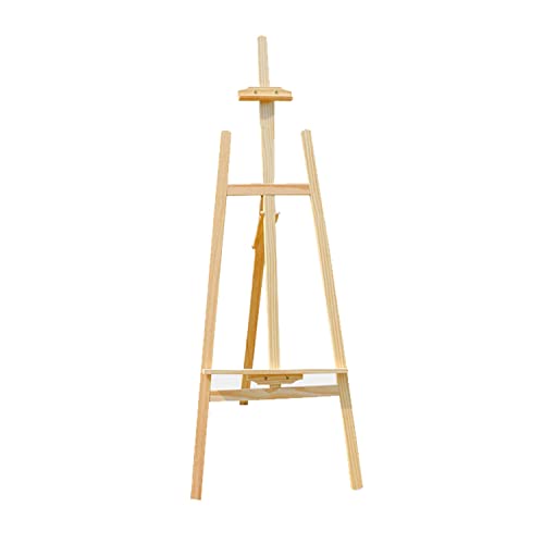 uyoyous Staffelei Holz 150cm Künstlerstaffelei A-Rahmen-Staffelei Atelierstaffelei höhenverstellbar Standstaffelei Leinwand Ständer Holzstaffelei für Malerei Skizze Hochzeit Ausstellung