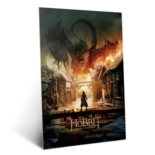 Metallposter Der Herr der Ringe Middle-Earth The Hobbit Battle of the Five Armies für stilvolle Wandgestaltung