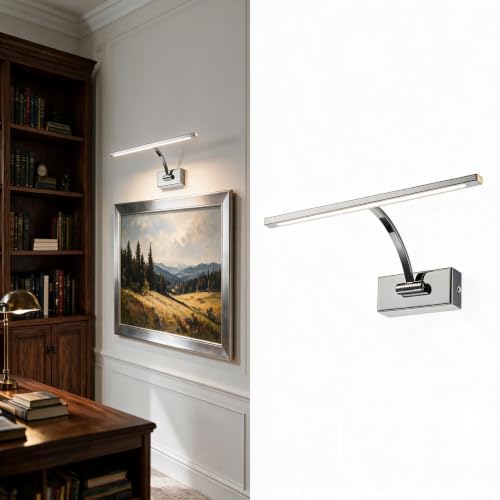 B·LED BARCELONA LED Bilderleuchte 6W Chrom, schwenkbar, 2700K