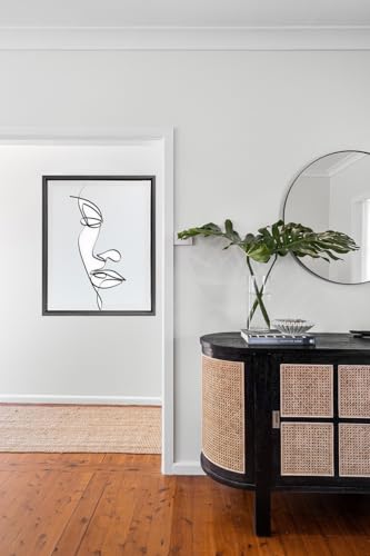 rahmengalerie24 Schattenfugenrahmen 80x100 cm Stahl für Leinwand Bilderrahmen Keilrahmen für Leinwände aus Holz MDF